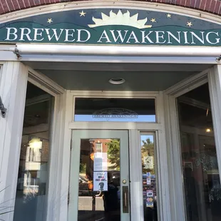 the entrance to the brewery