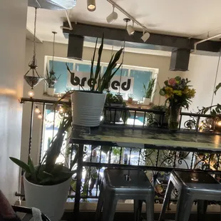 Upstairs dining area