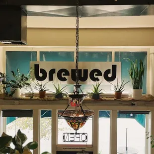 Top floor seating with cute view!