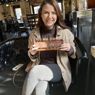 Beer flight and a Yelp Elite