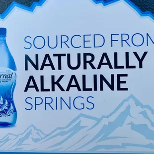 Eternal Water-Naturally Alkaline, Natural Electrolytes, Spring Water. Now here at Brewer's! Get your Daily Intake of water in our 2.5L