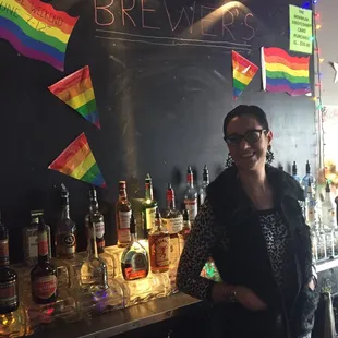 Sarah bartender extraordinaire.