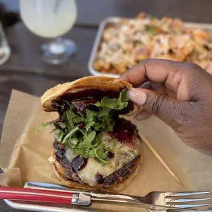 Blueberry Stout Burger