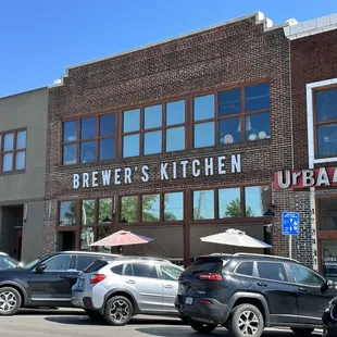 View of the storefront from across the street
