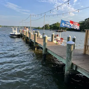 One dock. The other side also has slip areas to pull into.