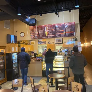 customers at the counter