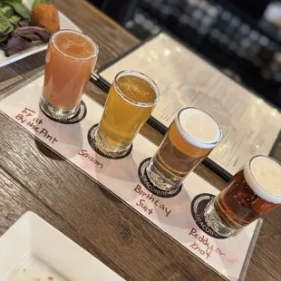 Beer flight Birthday suit was my favorite