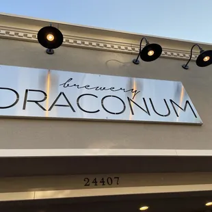 Outside sign...cool logo.