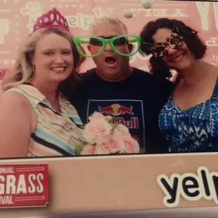 Fun in the Yelp photo booth!