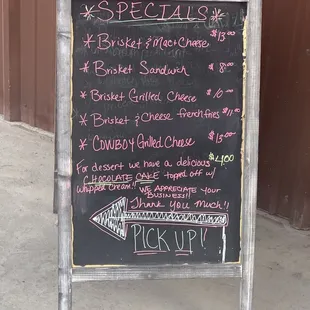 Specials on 11/13/20