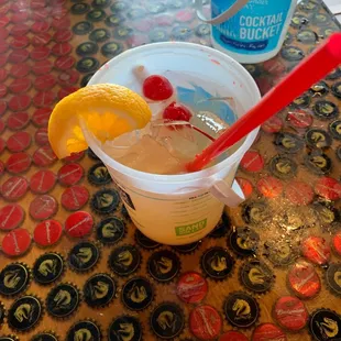 Island girl rum bucket. Awesome drink