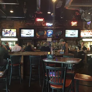 people sitting at the bar