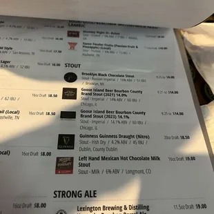 Great Beer Selection