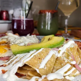 a plate of mexican food