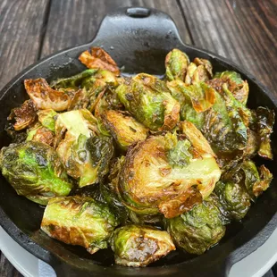 Bourbon Bacon Glazed Brussels Sprouts