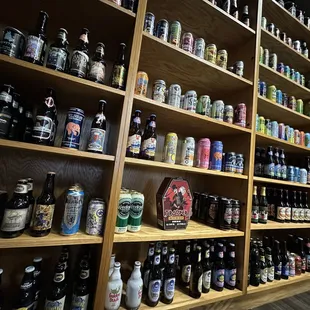 Large selection of packaged beers. Stouts, Porters, Ales, Hefe Weizen, Imports, IPAs, Tarts, Sours and more!