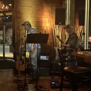 live band towards the end of the night