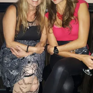 two women in costumes
