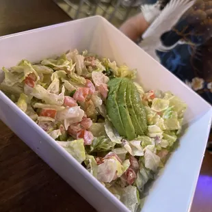 Cobb minus egg and bleu cheese