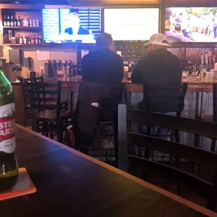 people sitting at the bar