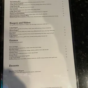 Menu - page 1/2