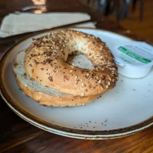 Bagel at Brewskie's in Asheboro