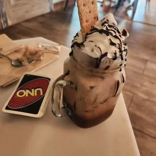 S'morws Iced Latte &amp; Uno Cards