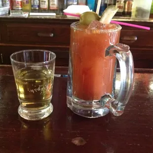oysters and mussels, drink