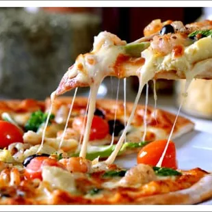 a slice of pizza