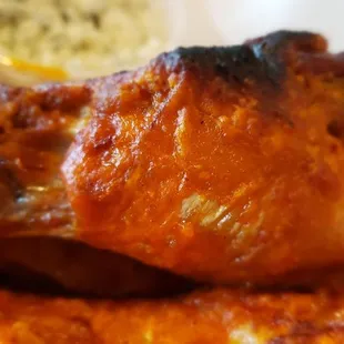a closeup of the chicken wings
