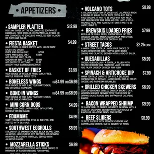 BREWSKIS MENU PAGE 1