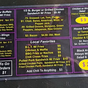 New Menu