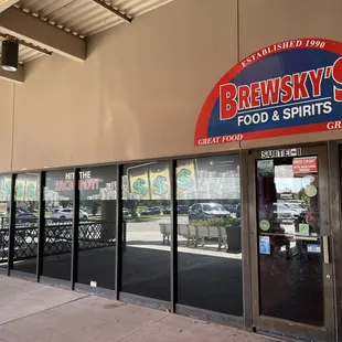 the front of the store