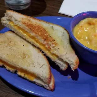 Grilled cheese and Mac &amp; cheese.