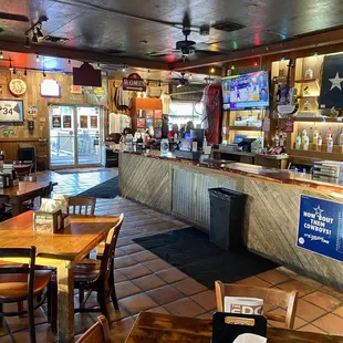 Inside dining...bar