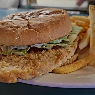 Breaded Pork Tenderloin Sandwich