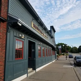 the outside of the building