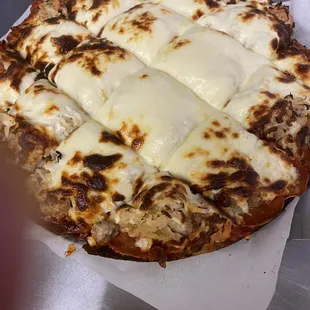 a cheese pizza