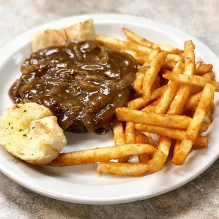 Ground Sirloin with French fries
