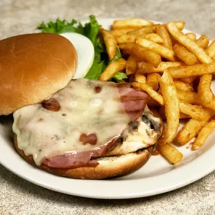 Chicken Cordon Bleu sandwich