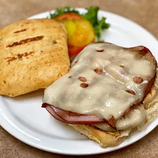 Chicken cordon Bleu sandwich