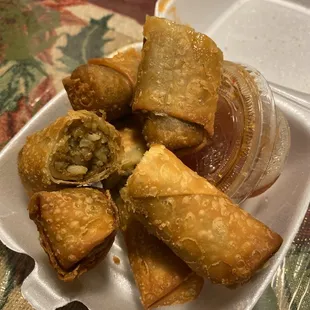 Boudin Egg Rolls