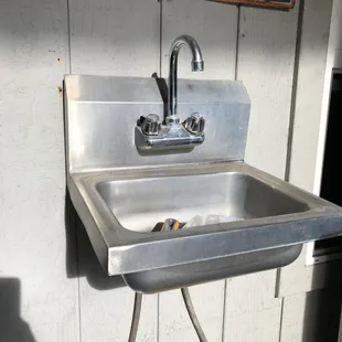 Hand sinks available. Wall mounted or free standing.