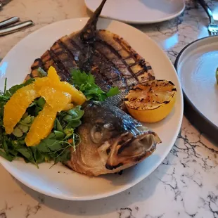 Grilled Whole Branzino