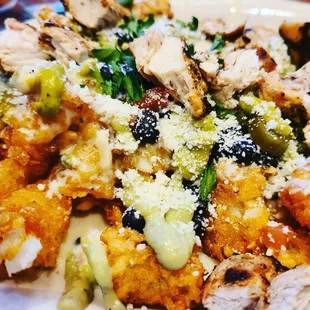 Totchos with chicken