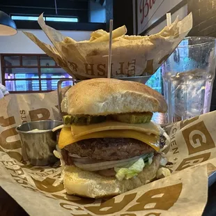 Truffle Fries and Number 3 burger