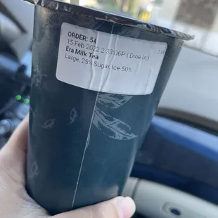 Strong tea after taste