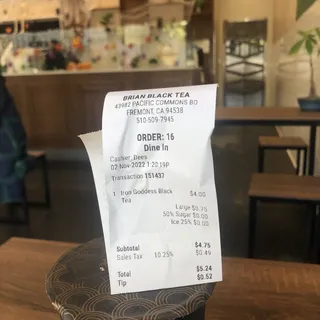 Iron Goddess Black Tea/