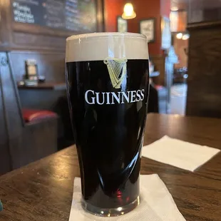 a pint of guinness