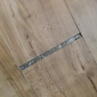separation through out the floor.
